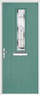 1 Square Composite Door regal sapphire glass