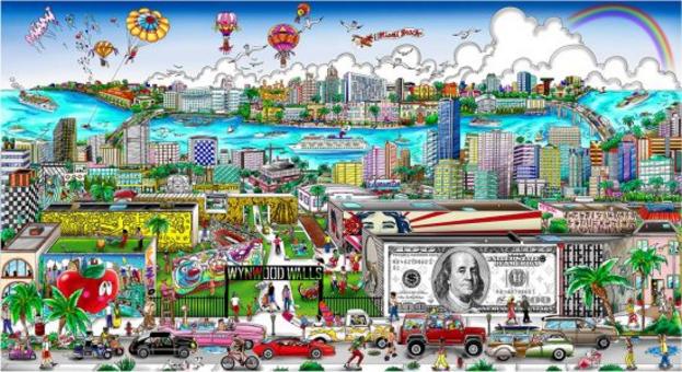 Charles Fazzino Miami Artistically in the 305