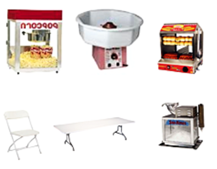 Pop corn snow cone cotton candy hot dog steamer generators