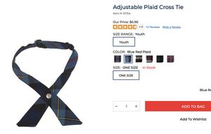 plaid cross-tie