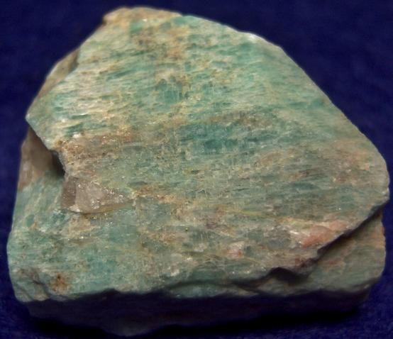 fluorescing MICROCLINE AMAZONITE - Crystal Peak area, Teller Co., Colorado, USA