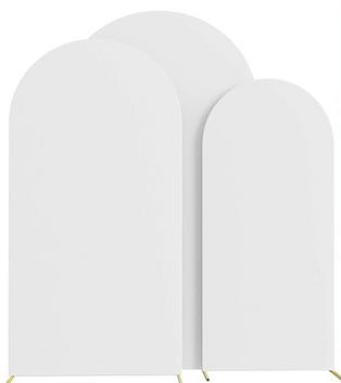 WHITE BACKDROP ARCH COVERS