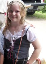 girl dressed like a viking
