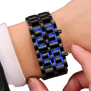 Alien Lava Digital Blue Bracelet Watch