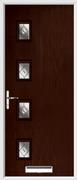 4 Square Composite Door fusion glass