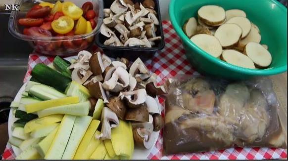Balsamic Chicken Sheet Pan Dinner Recipe ingredients, Noreen's Kitchen