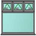 Style 71 anthracite grey window