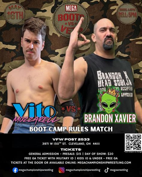 Boot Camp Match: Vito Mozzarell vs Brandon Xavier