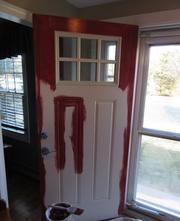 Front door painting.