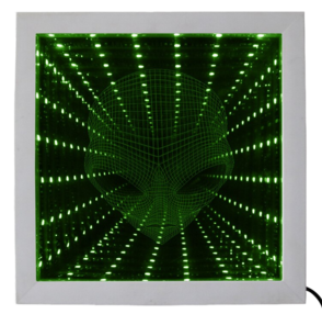 3D Alien Infinity Mirror Stunning Optical Illusion
