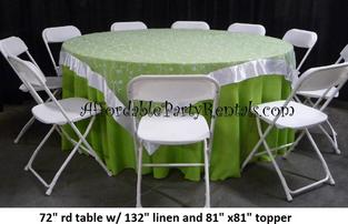 rental table rental chair rental linen