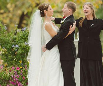 A Wedding Day First Kiss at Bear Path Event Center in Minnesota