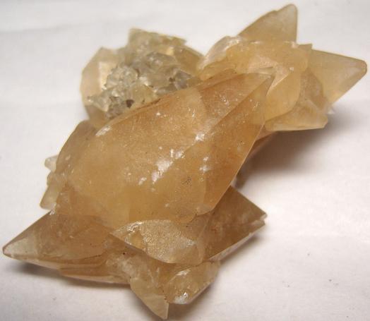 CALCITE crystals, fluorescent - Pugh Quarry (France Stone Co. Custar quarry), Weston (near Custar), Wood County, Ohio, USA, ex Paul and Betty Kelly, collected ~1960