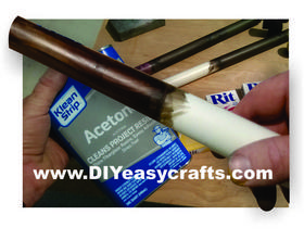 How to stain PVC to look like wood.