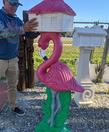 concrete flamingo mailbox