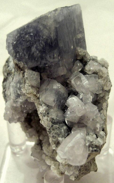 CELESTINE Celestite, CALCITE, STRONTIANITE - Meckley's Quarry, Mandata, Northumberland County, Pennsylvania, USA