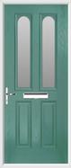 2 Panel 2 Arch Composite Door obscure glass