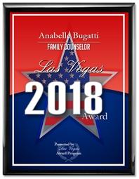 Anabelle Bugatti Best Family Counselor Las Vegas 2018 Award