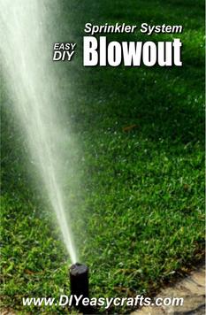 How to easily blow out your sprinkler system for winterization.