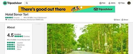 Trip advisor review resort sonar tori