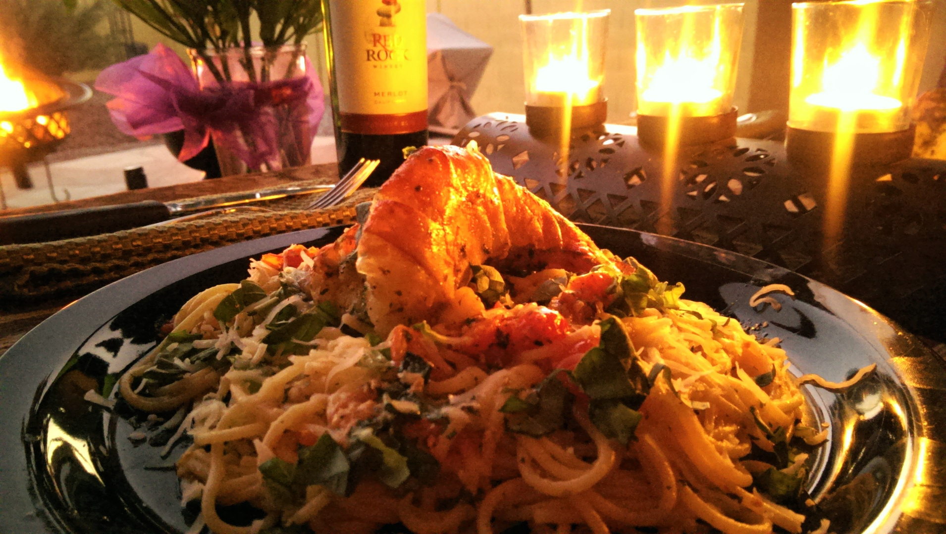 Tiger Prawn Over Spaghetti Aglio E Olio Recipe | Foxy Cuisine