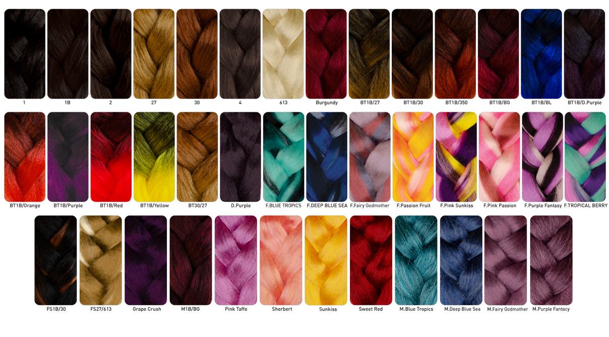 Xpression Hair Color Chart ranjandesign