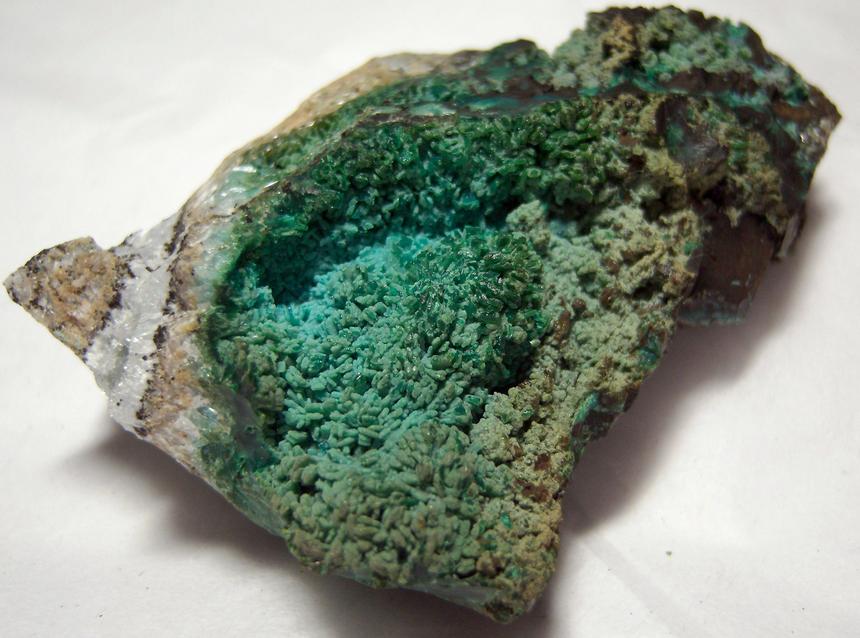 Chrysocolla pseudomorphs after Hemimorphite crystals, 79 Mine (79th Mine; Seventy-Nine Mine; Seventy-Nine property; McHur prospect), Chilito, Hayden area, Banner District, Dripping Spring Mts, Gila County, Arizona, USA, ex Grace and Kennard Borden, ex Morris Museum - for sale