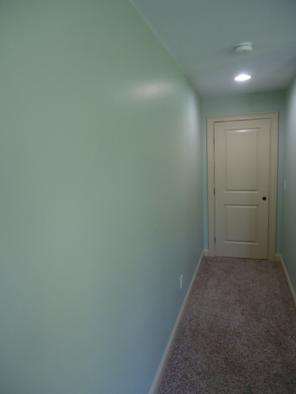 hallway newly painted.