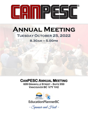 CanPESC 2022 Annual Meeting @ EducationPlannerBC - PESC October 2022 Data Summit - October 26-28, 2022 - Hyatt Regency Vancouver