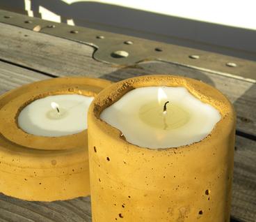 How to make a DIY Cement candle holder. www.DIYeasycrafts.com