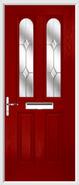 2 Panel 2 Arch Composite Door jewel glass