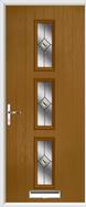 3 Square Composite Door fusion glass