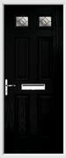 4 Panel 2 Square Composite Door fusion glass