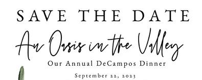 DeCampos Dinner Save the Date