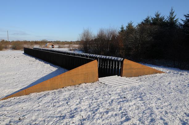 Passage sculpture installation by Alan Counihan. Photo by Kevin O'Dwyer