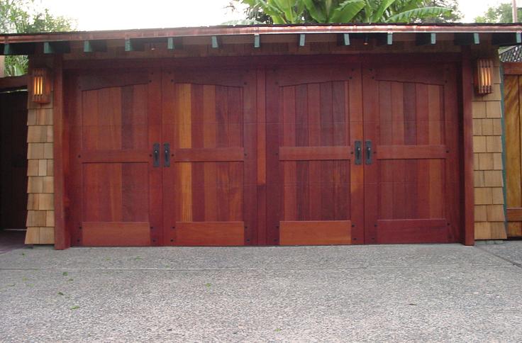 solid wood garage door