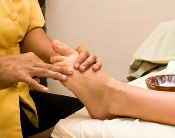 Reflexology treatment at Turgoose & Turgoose Osteopaths in Bromley