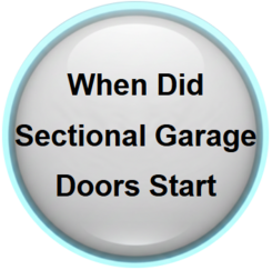 When did sectional garage doors get popular in Las Vegas?