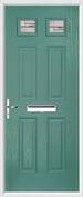 4 Panel 2 Square Composite Door regal corenet glass