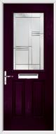 2 Panel 1 Square Composite Door regal corenet glass