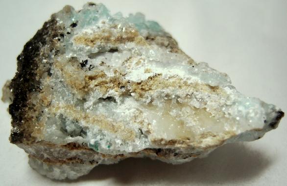 blue HEMIMORPHITE, CHRYSOCOLLA - 79 Mine (79th Mine; Seventy-Nine Mine; Seventy-Nine property; McHur prospect), Chilito, Hayden area, Banner District, Dripping Spring Mts, Gila County, Arizona, USA - ex George Butterfly Belzner