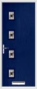 4 Square Composite Door aspen glass