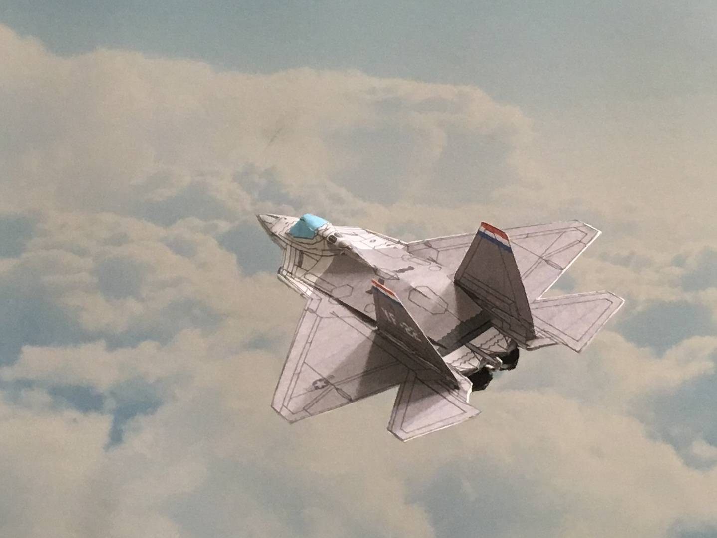 4D Paper Airplane - Model Template, Model Template, Modern Jet