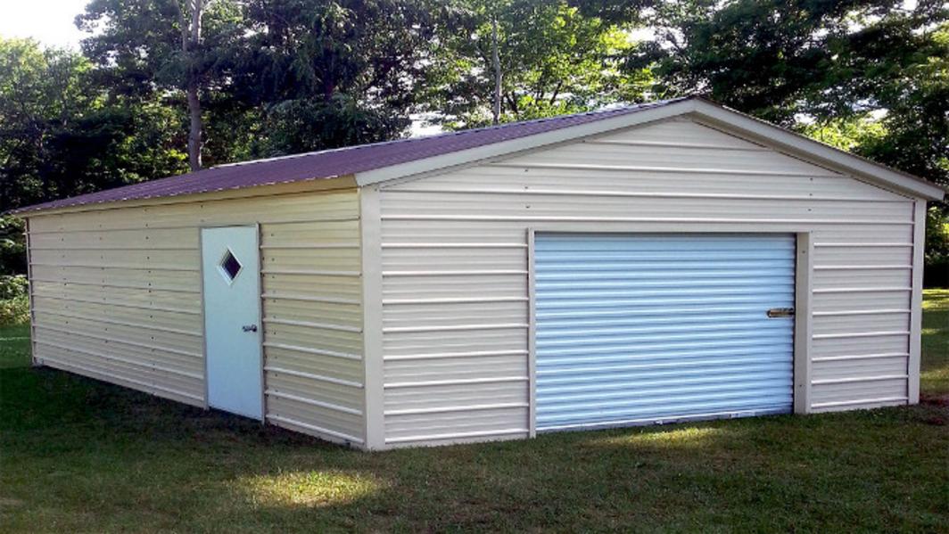 18x30x9 Garage With A 9x8 Garage Door And One 36x80 Walk In