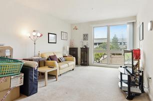 living room with window