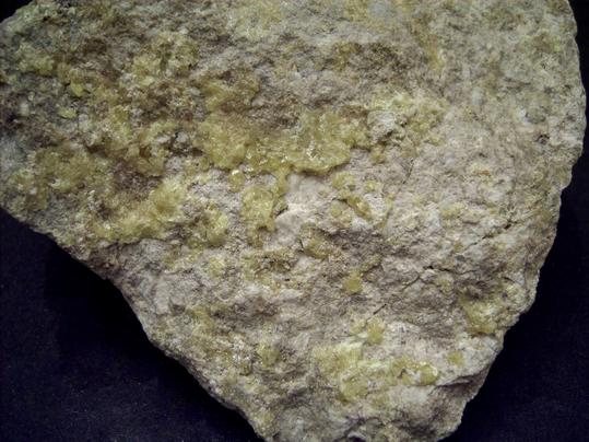 SULFUR, ALUM-K, fluorescent GYPSUM - El Desierto Mine, San Pablo de Napa, Daniel Campos Province, Potosi Department, Bolivia