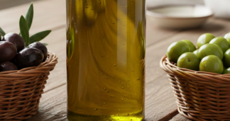 Olives & extra-virgin, first cold pressed olive oil for cold use