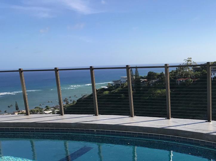 Aluminum Railing System Hawaii,Cable railing Hawaii, Aluminum Cable railing Oahu, Cable railing Honolulu, cable railing