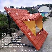 Juegos de tornillos autoperforantes para teja colonial LTA