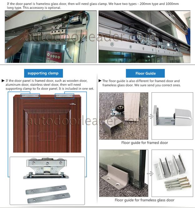 framed and frameless glass automatic sliding door opener